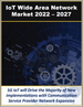 全球物聯網廣域網市場：蜂窩和非蜂窩技術和解決方案，按行業(2022-2027)